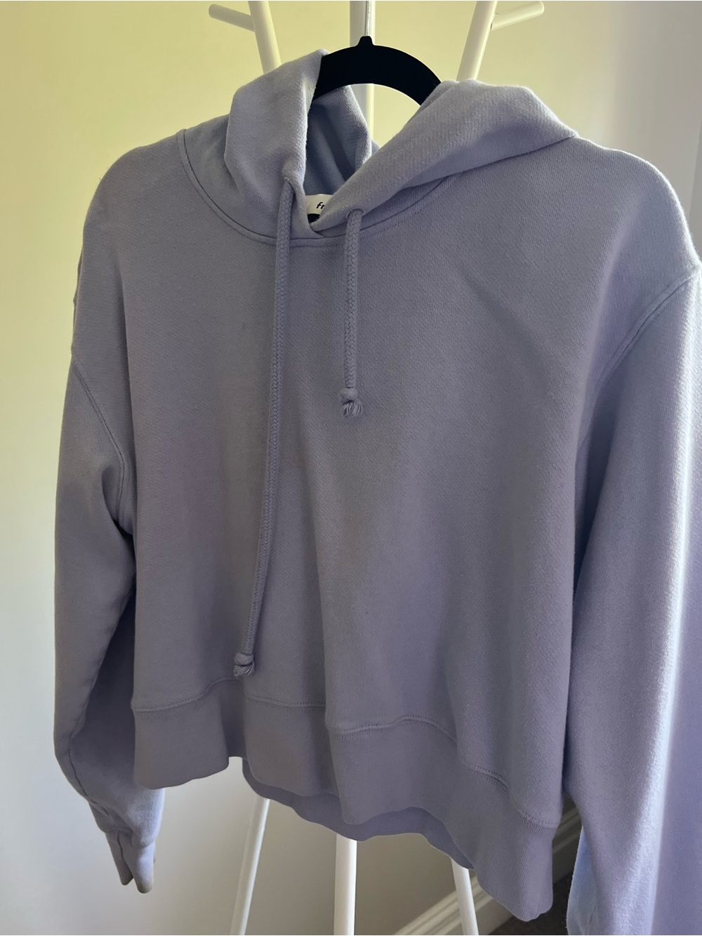 Wilfred Lavender Cropped Pullover Hoodie